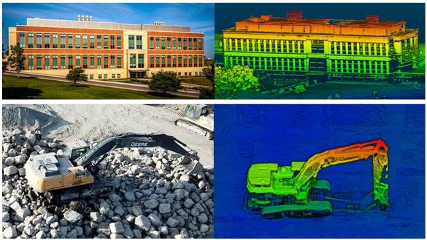 High-resolution point cloud images captured by the RTL-450